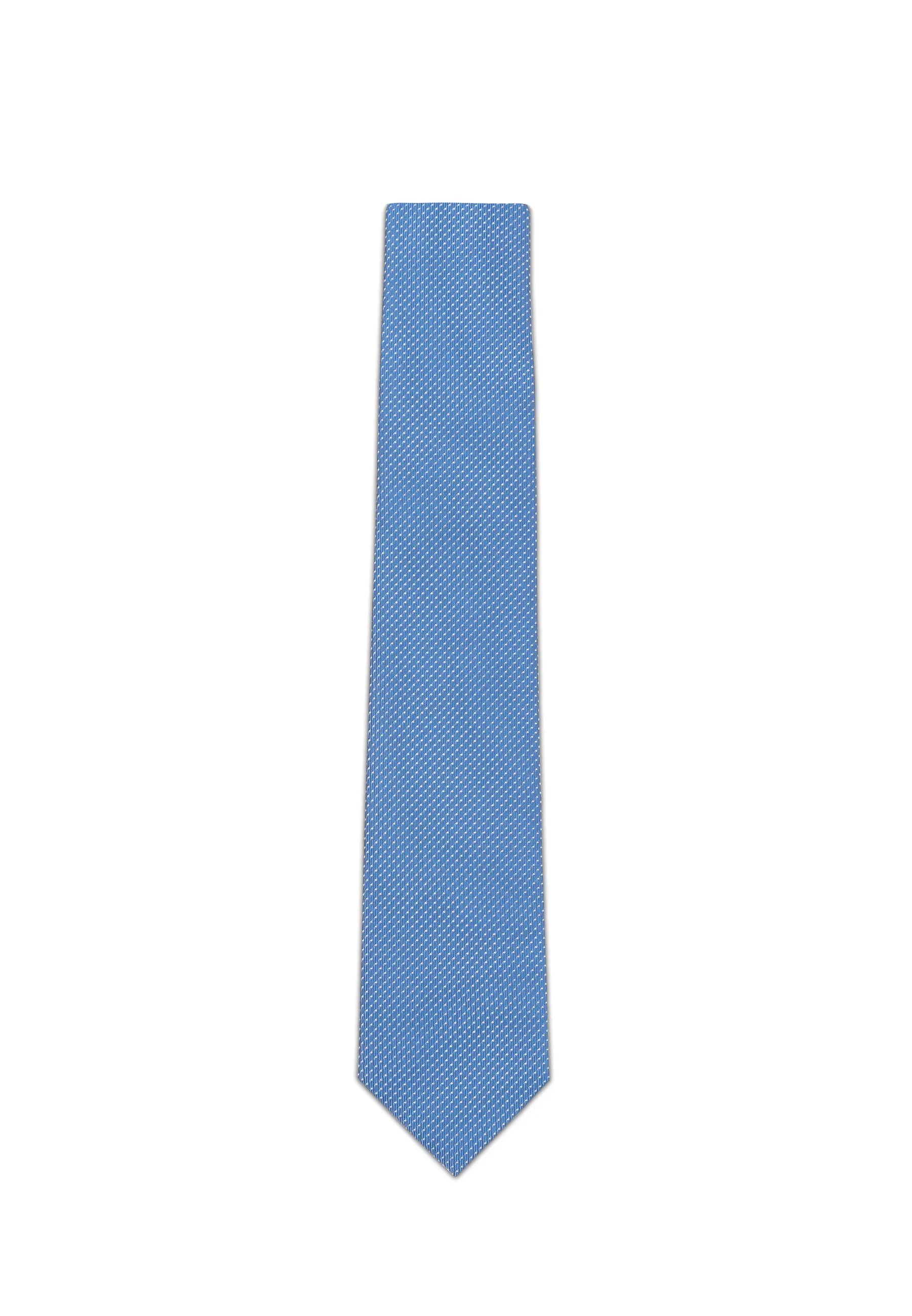 (Blau) Picoté Krawatte Herren 100% Seide 6cm Produktansicht
