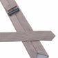 (Beige) Picoté Krawatte Herren 100% Seide 6cm Rückseite Detail