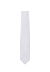 (Weiß) Picoté Krawatte Herren 100% Seide 6cm Produktansicht