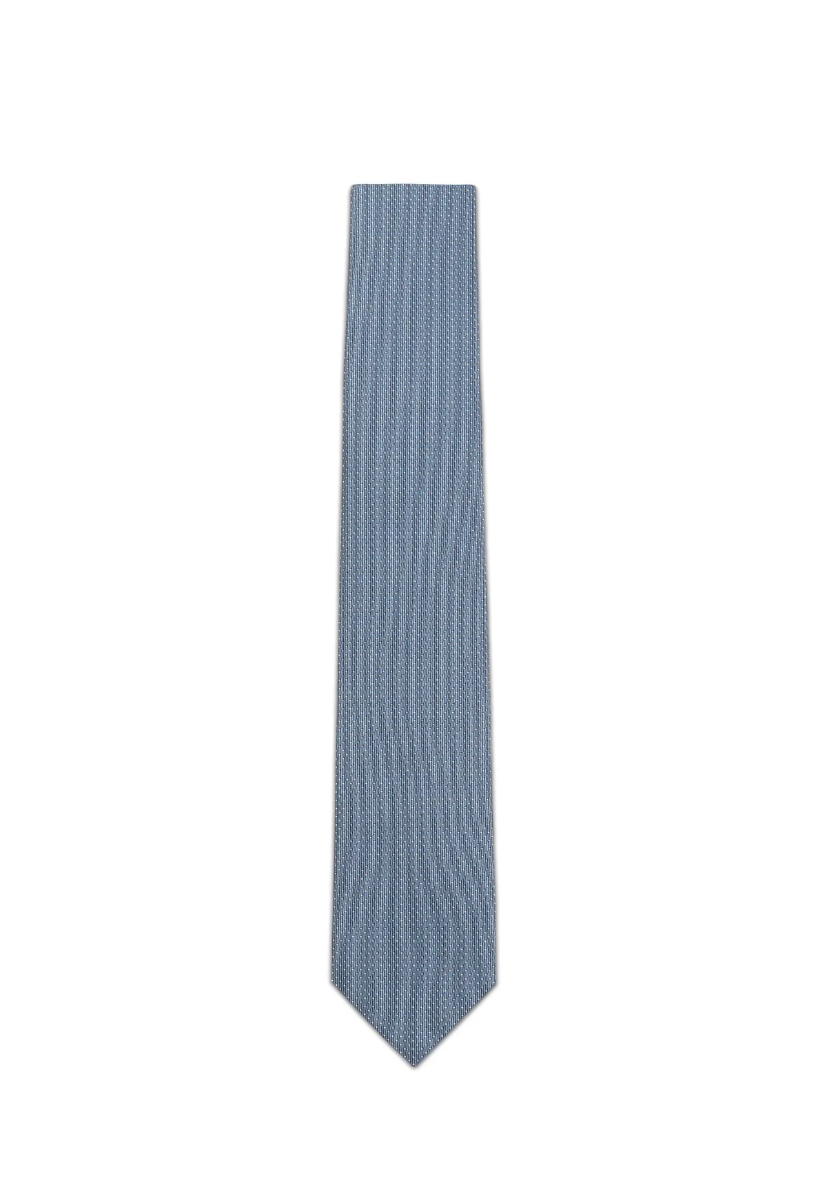 (Oceanblau) Picoté Krawatte Herren 100% Seide 6cm Produktansicht