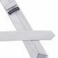 (Hellgrau) Picoté Krawatte Herren 100% Seide 6cm Rückseite Detail