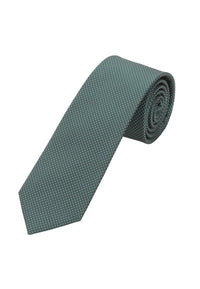 (Dunkelgrün) Picoté Krawatte Herren 100% Seide 6cm gerollt