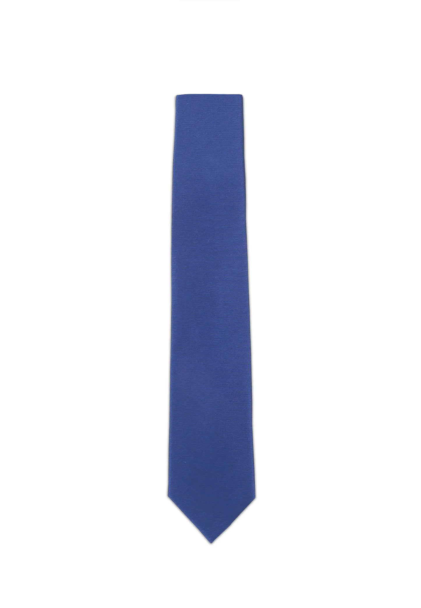 (Jeansblau) Uni Seidenkrawatte Herren 6cm schmal in voller Länge