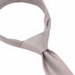(Beige) Uni Seidenkrawatte Herren 6cm schmal in voller Länge