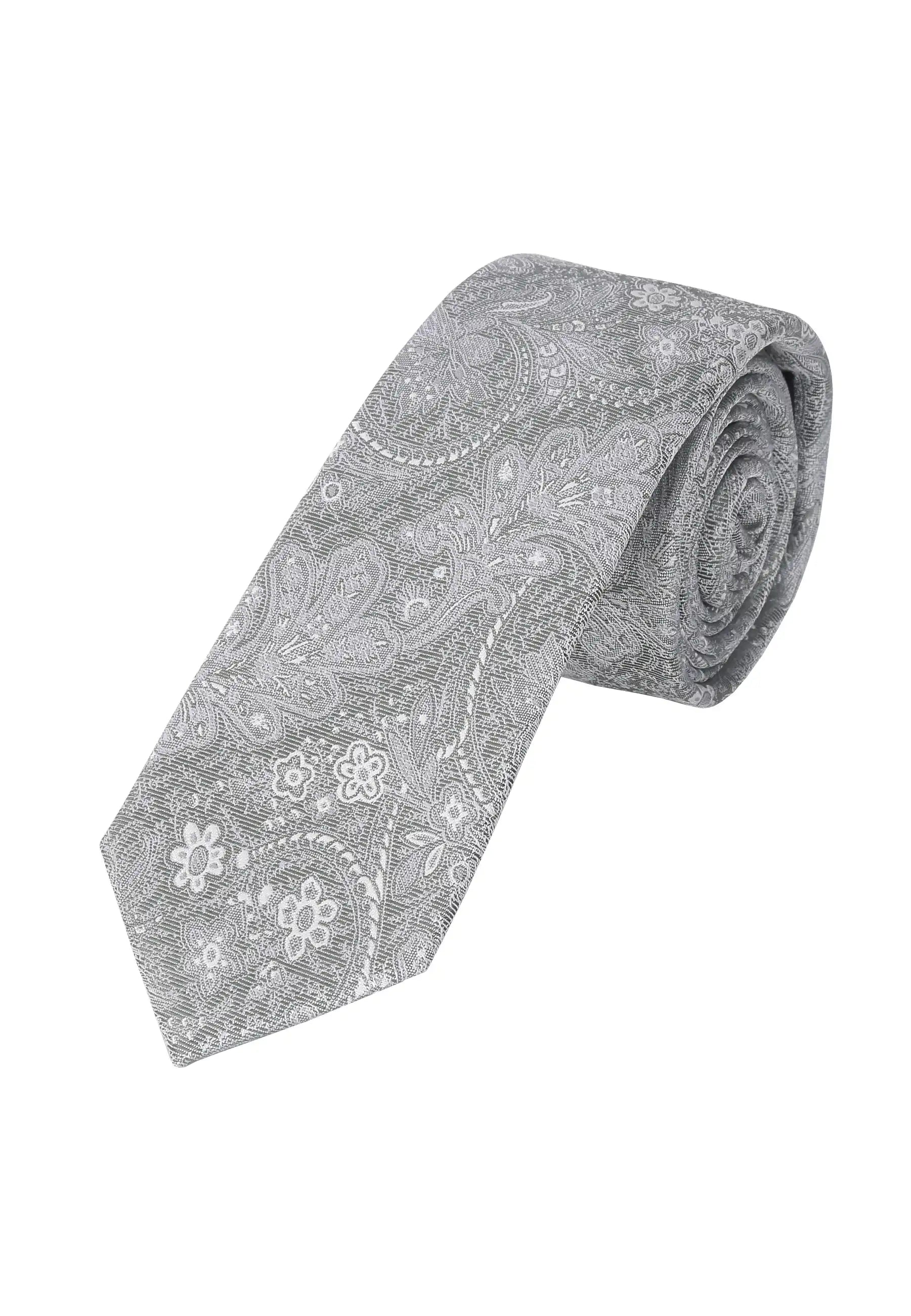 (Mint) Krawatte Herren Paisley Seide – gerollt