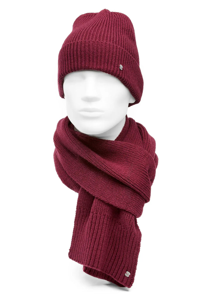 Schal Mütze Set Herren Wolle – Winterset Strick