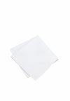 (Weiß) weisses einstecktuch herren 28x28 cm aus 100 prozent baumwolle uni schraeg gefaltet