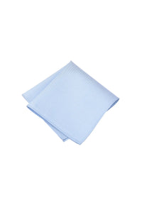 (Hellblau) Einstecktuch Herren aus 100% Seide Picoté 28x28cm gefaltet