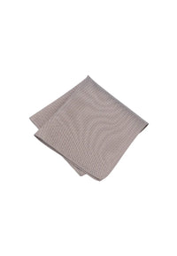 (Beige) Einstecktuch Herren aus 100% Seide Picoté 28x28cm gefaltet