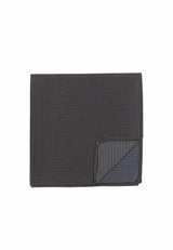 (Dunkelbraun) Einstecktuch Herren aus 100% Seide Picoté 28x28cm Detailansicht