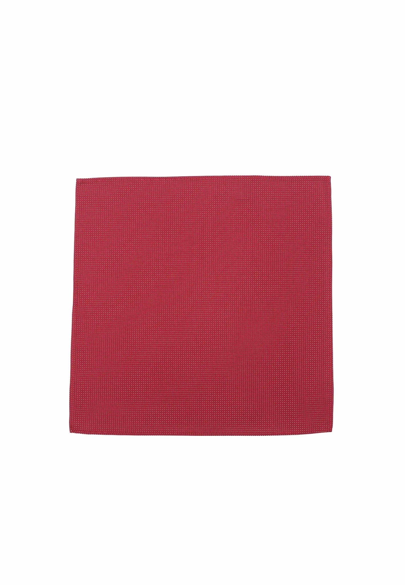 (Hellrot) Einstecktuch Herren aus 100% Seide Picoté 28x28cm flach