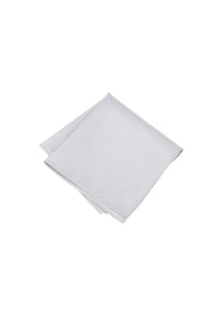 (Hellgrau) Einstecktuch Herren aus 100% Seide Picoté 28x28cm gefaltet