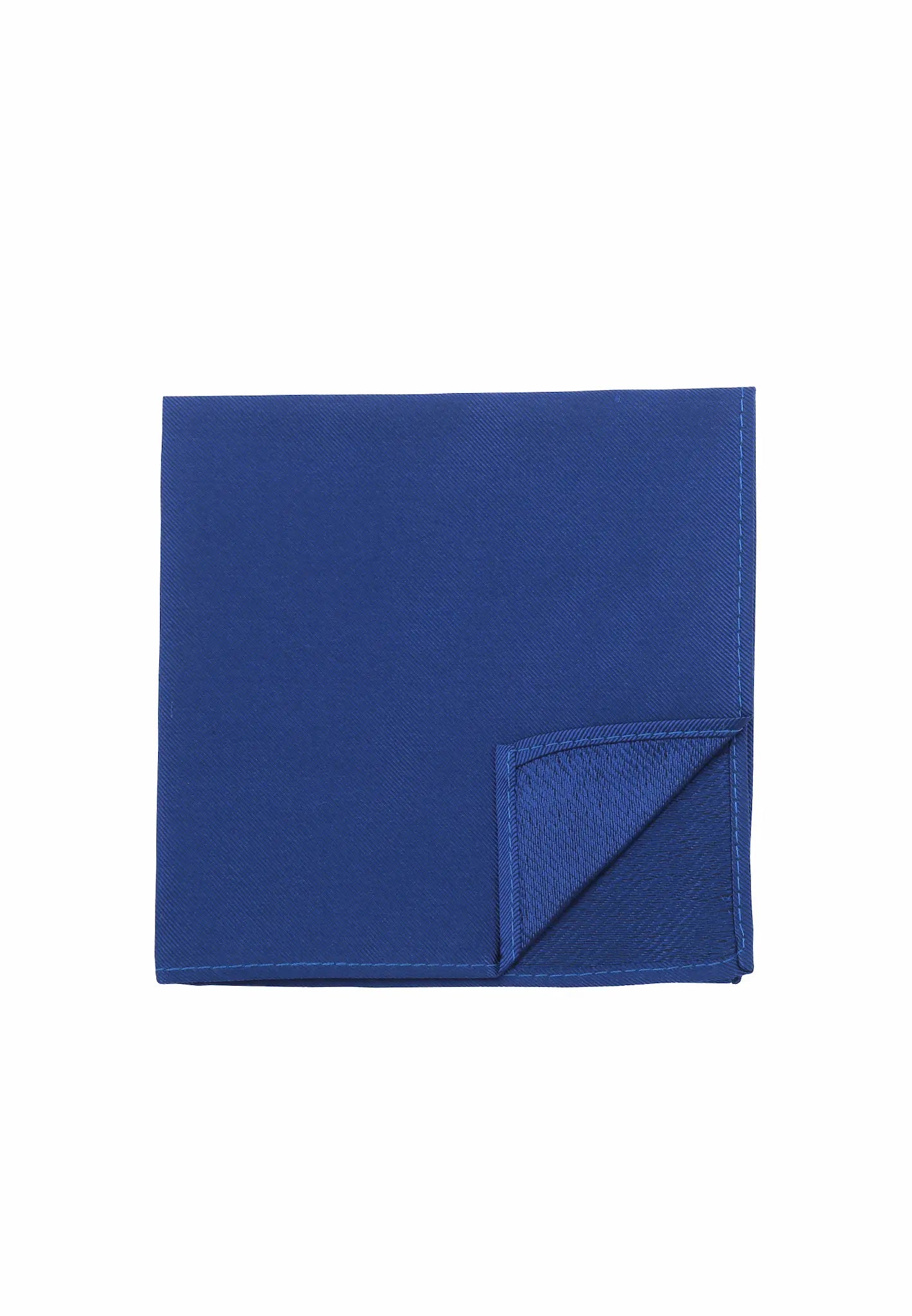 (Jeansblau) Uni Einstecktuch aus Seide Rückseite 28x28cm