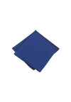 (Jeansblau) Uni Einstecktuch aus Seide gefaltet 28x28cm
