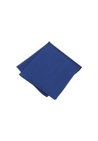 (Jeansblau) Uni Einstecktuch aus Seide gefaltet 28x28cm
