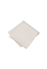 (Champagner) Uni Einstecktuch aus Seide gefaltet 28x28cm