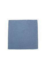 (Oceanblau) Uni Einstecktuch aus Seide 28x28cm