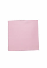 (Rosa) Uni Seiden-Einstecktuch 28x28cm in Pastellfarbe, Vorderseite mit Ecke