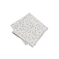 (Beige) Seiden-Einstecktuch mit floralem Muster, gefaltet, 28 x 28 cm