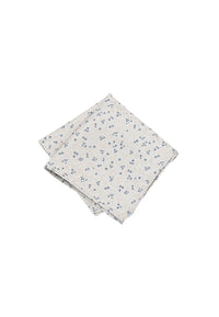 (Beige) Seiden-Einstecktuch mit floralem Muster, gefaltet, 28 x 28 cm