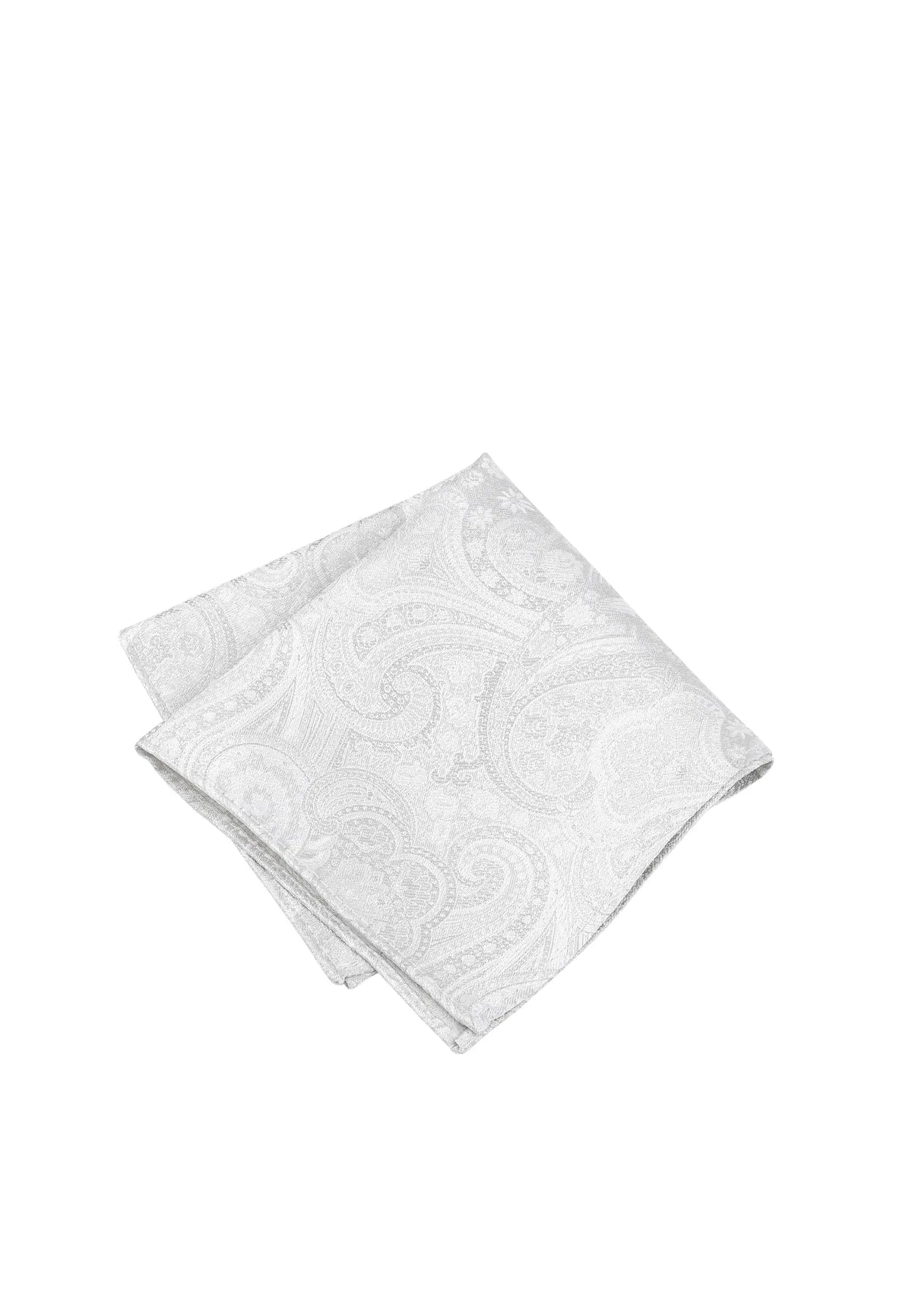 Einstecktuch Herren Hochzeit aus Seide – Paisley - Champagner