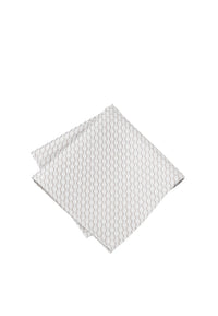 (Beige) Einstecktuch Hochzeit Kreise Seide – diagonal gefaltet
