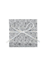 (Silber) Einstecktuch Sterlington Floral Seide – mit Geschenkschleife