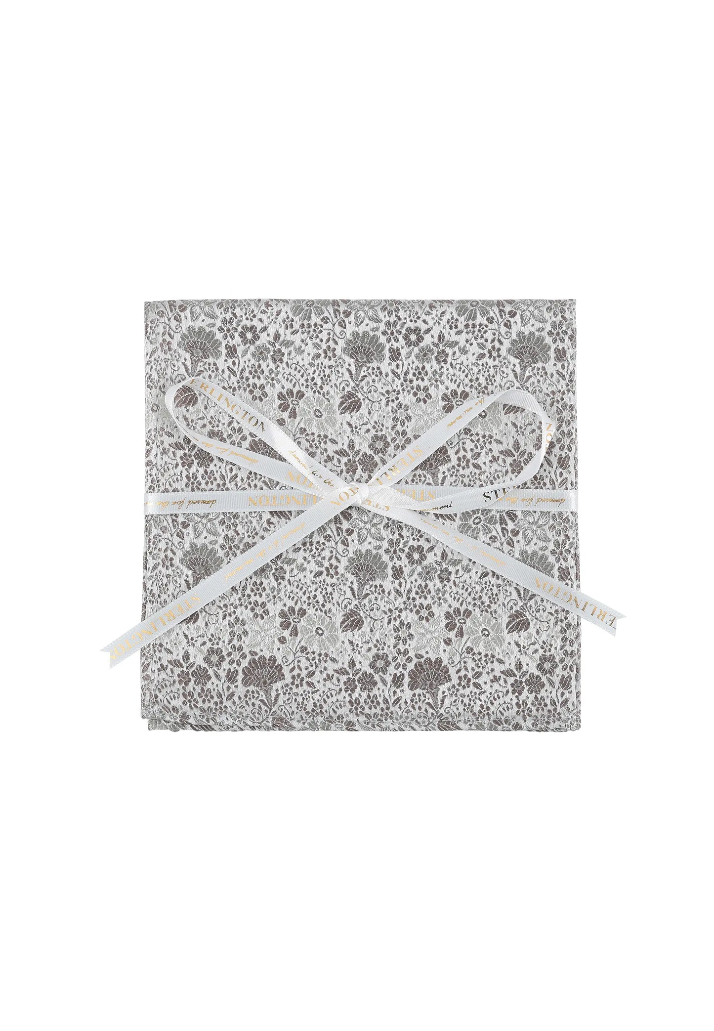 (Taupe) Einstecktuch Sterlington Floral Seide – mit Geschenkschleife