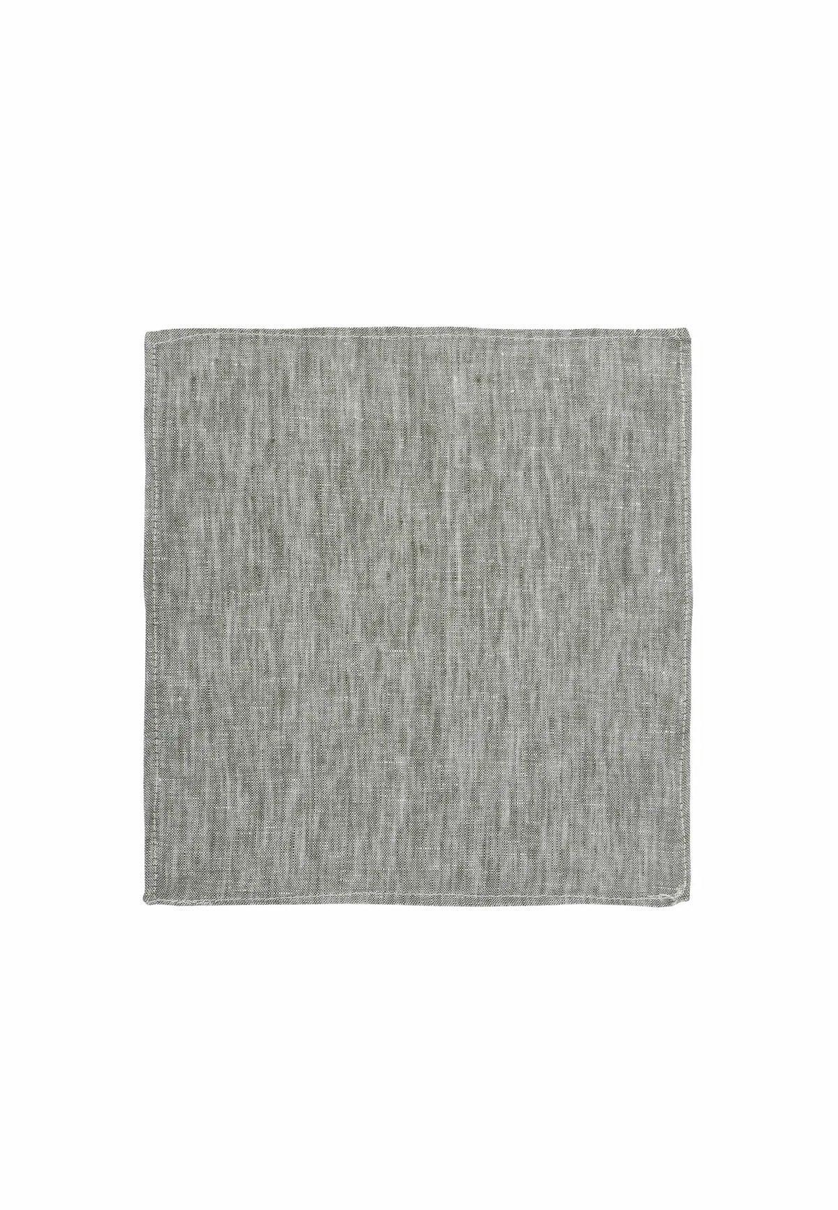 (Mint) Einstecktuch Leinen 28x28 cm – Gesamtansicht