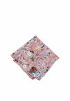 (Rot) Einstecktuch Herren Blumenmuster Seide – Pochette gefaltet