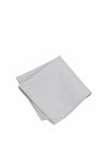 (Silber) Einstecktuch Herren Mikromuster Seide – Pochette gefaltet