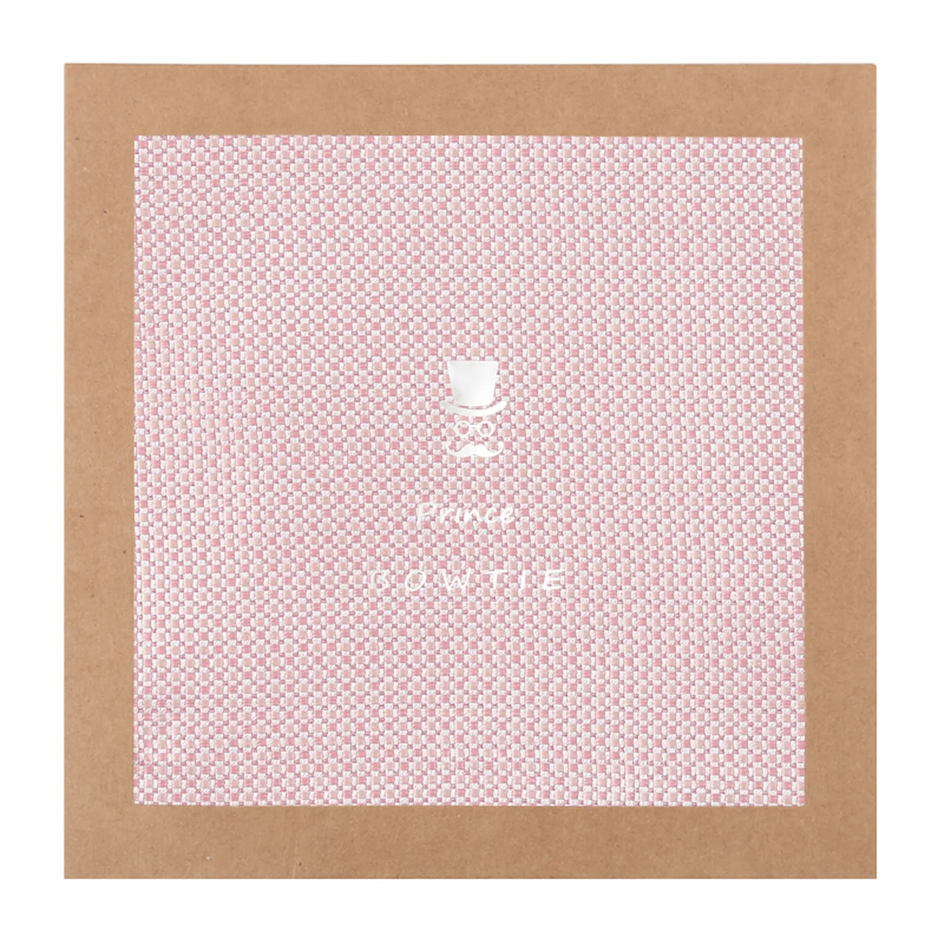 (Rosa) Einstecktuch Mikromuster in Geschenkverpackung – Prince Bowtie