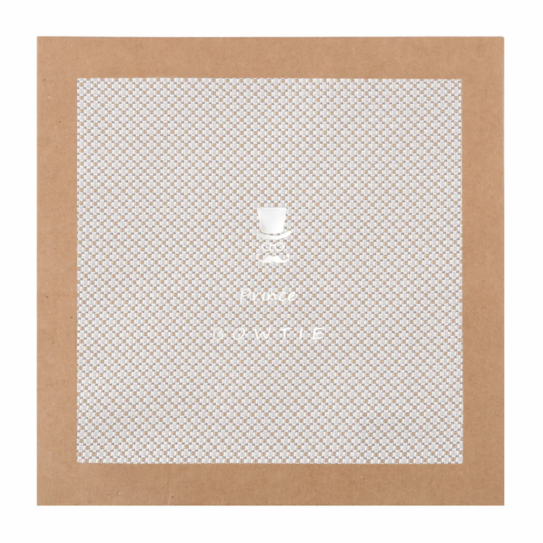 (Beige) Einstecktuch Mikromuster in Geschenkverpackung – Prince Bowtie