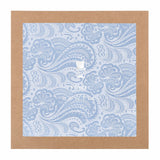 (Hellblau) Einstecktuch Paisley in Geschenkverpackung – Prince Bowtie