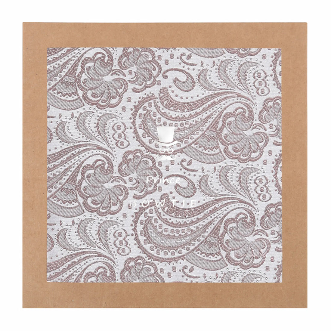 (Altrosa) Einstecktuch Paisley in Geschenkverpackung – Prince Bowtie