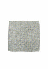 (Grün) Einstecktuch Herren Medaillon-Muster 28x28 cm – Gesamtansicht