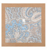 (Beige) Einstecktuch Paisley-Muster in Geschenkverpackung – Prince Bowtie