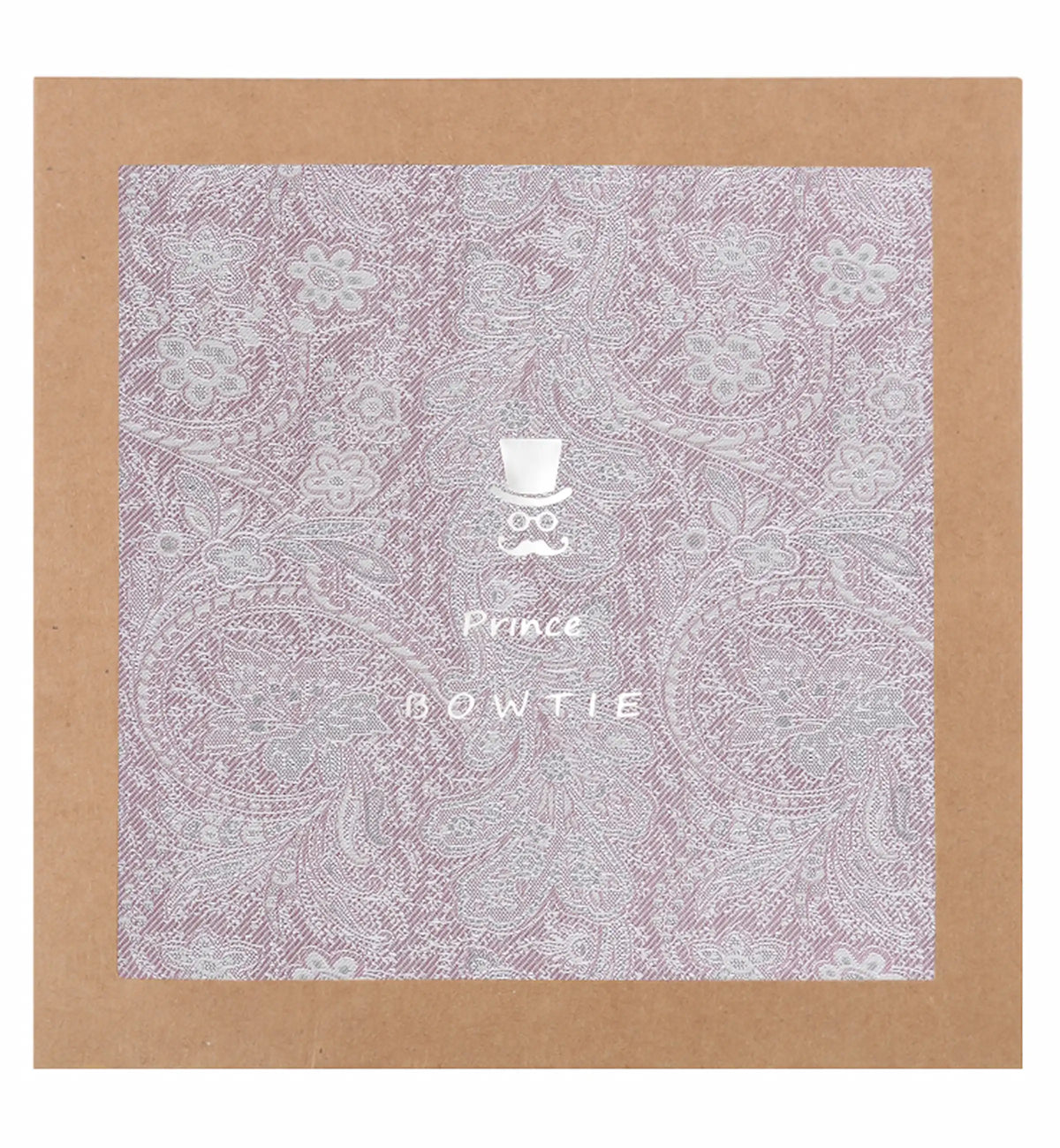 (Rosa) Einstecktuch Paisley Seide in Geschenkverpackung – Prince Bowtie