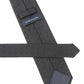 (Schwarz Mikrostruktur) Trauerkrawatte Mikrostruktur – Rückseite Label