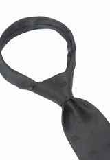 (Schwarz Paisley) Trauerkrawatte Paisley – Knoten Detail