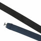 (Dunkelblau) Übergrößen Fliege Seide Uni Basic mit verstellbarem Band