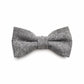 (Grau) Fliege Tweed Wolle – Detailansicht Draufsicht