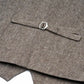 (Beige) Westen Set Herren Tweed – Rückseite mit verstellbarem Riegel