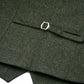 (Dunkelgrün) Westen Set Herren Tweed – Rückseite mit verstellbarem Riegel
