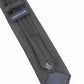 (Schwarz Mikrostruktur) Rückseite der Zip-Trauerkrawatte mit Reißverschluss und Schlaufe, vorgebunden und verstellbar