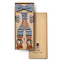 (Blau) Hosenträger Set mit Fliege im Sale bei style4him.de